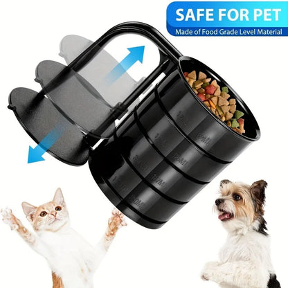 Dog Food Scoop Pet Food Scoops For Dogs 4 Capacity Cup In 1 Cup Measuring Scoop For Pets Dog Cat And Bird Solid Food (Includes 1