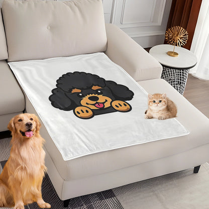 Dog Bed Mat Blanket Soft Fluffy Pet Blanket Dog Pattern Pet Travel Mat Warm Comfortable Blanket for Cat Dogs Supplies
