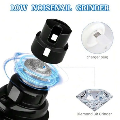 【New Arrival】USB Rechargeable Pet Nail Grinder, Low Noise Electric Nail Trimmer for Dogs
