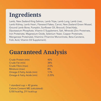 - Grain Free Freeze Dried Dog Food - Lamb and Salmon 17.6oz