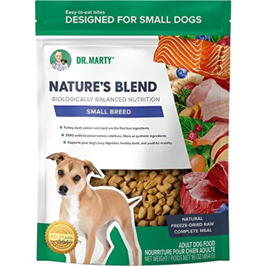 Nature's Blend Adult Small Breed Freeze-Dried Raw Dog Food 16 oz 1 Pound Pack of 1