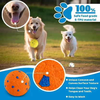 Dog Balls Vibrant Dog Toy Balls Bouncy Tennis Balls Durable for Aggressive Chewers Fetch Game Balls for Large Medium 2PK