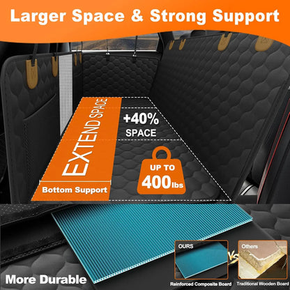 Waterproof Pet Travel Accessories Foldable Dog Car Seat  Car Pet Seat Safety Hammock Trunk Mat Car Rear Back Seat Protector