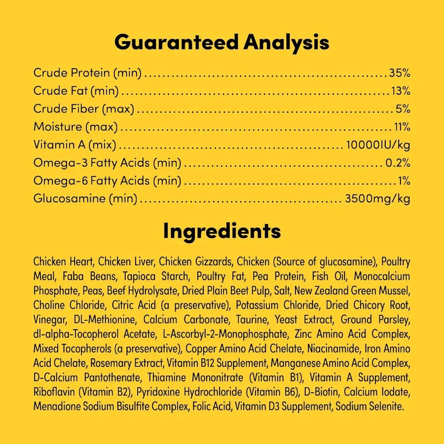 RawMix50 Premium Freeze-Dried Raw Cage-Free Chicken Recipe Dog Food Protein Rich Includes Kibble Non-GMO No Wheat or Corn 4 lbs