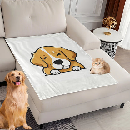 Dog Bed Mat Blanket Soft Fluffy Pet Blanket Dog Pattern Pet Travel Mat Warm Comfortable Blanket for Cat Dogs Supplies