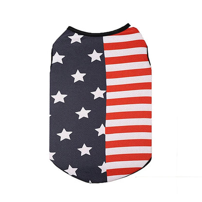 American Flag Patriotic Dog Bandana Scarf Set with Bow Tie Adjustable Pet Neckerchief for Small Medium Large Dogs Cats