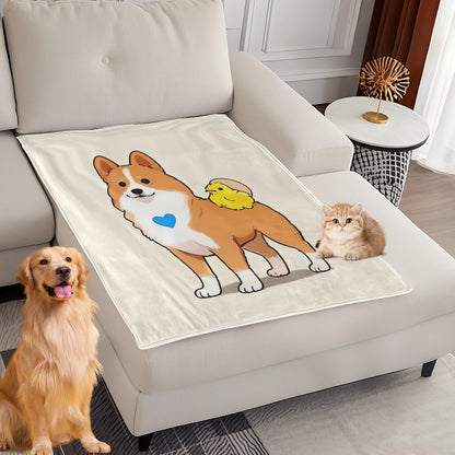 Dog Bed Mat Blanket Soft Fluffy Pet Blanket Dog Pattern Pet Travel Mat Warm Comfortable Blanket for Cat Dogs Supplies