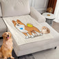 Dog Bed Mat Blanket Soft Fluffy Pet Blanket Dog Pattern Pet Travel Mat Warm Comfortable Blanket for Cat Dogs Supplies