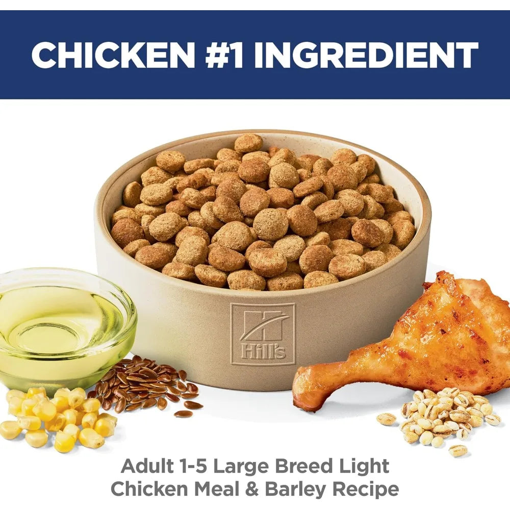 Large Breed Light Adult Dry Dog Food 1-5, Quality Protein for Weight Management Support, Chicken & Barley, 30 lb. Bag