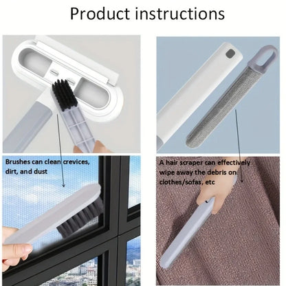 1pc Professional Multifunctional Window Cleaner and Pet Hair Remover with Squeegee and Cleaning Brush Dog accessories Knife