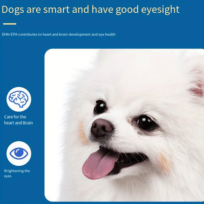 60 Capsules Amazing Omega 3 Fish Oil for Dogs and Cats - Omega 3 for Dogs and Cats Shedding and Skin Health For Dog Dry Skin