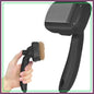 Self Cleaning Shedding Brush for Dogs Cats - Skin Friendly Deshedding Tool for Long Short Hair Pets, Black