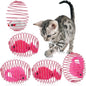 5 cat spring balls, stretchable spring toys, interactive rolling balls, colorful and interesting coil springs