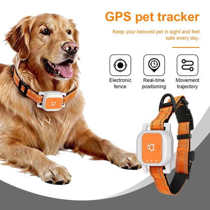 GPS Pet Locator Real-Time Tracking, Anti-Lost, Voice Call & Movement Trajectory Recorder for Dogs