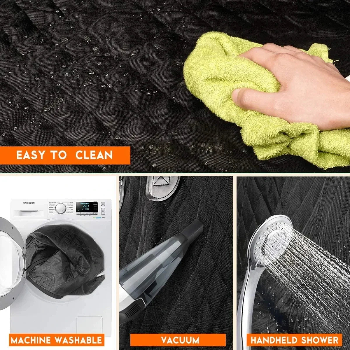 Pet Dog Car Seat Cover Travel Carrier Mattress Foldable Waterproof Non-Slip Seat Protector Mat for Medium Large Safety Carrier