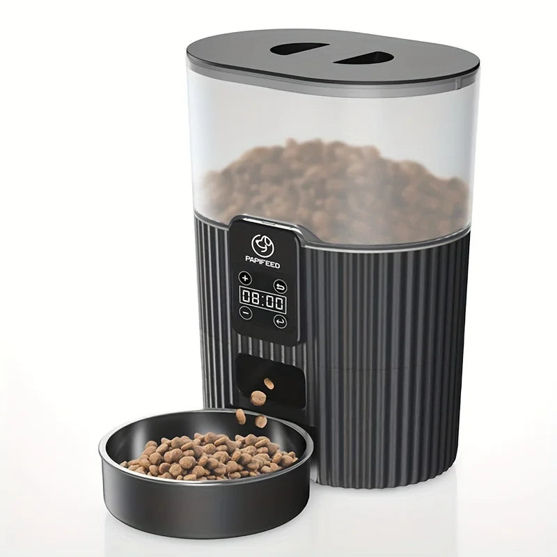 PAPIFEED automatic feeder, fixed feeding machine wifi remote smart pet food dispenser