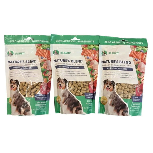 Nature's Blend Freeze-Dried Raw Dog Food 18 oz 3 Bags x 6 oz