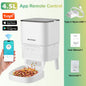 NITYERS 4.5L Automatic Cat Feeder, Timed Dog Food Dispenser with Stainless Steel Bowl, Smart Pet Feeder with Clog-Free Design, Voice Recorder, Dual Power Supply, Portion Control & Meal Planner for Cats and Small Dogs