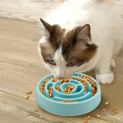 Dog Slow Feeder Bowl, PP Material Interactive Food Maze Puzzle for Dogs, Anti-Slip Bottom to Prevent Choking and Bloat, Easy