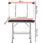 46in Professional Dog Pet Grooming Table Large Adjustable Heavy Duty Portable w/Arm & Noose & Mesh Tray